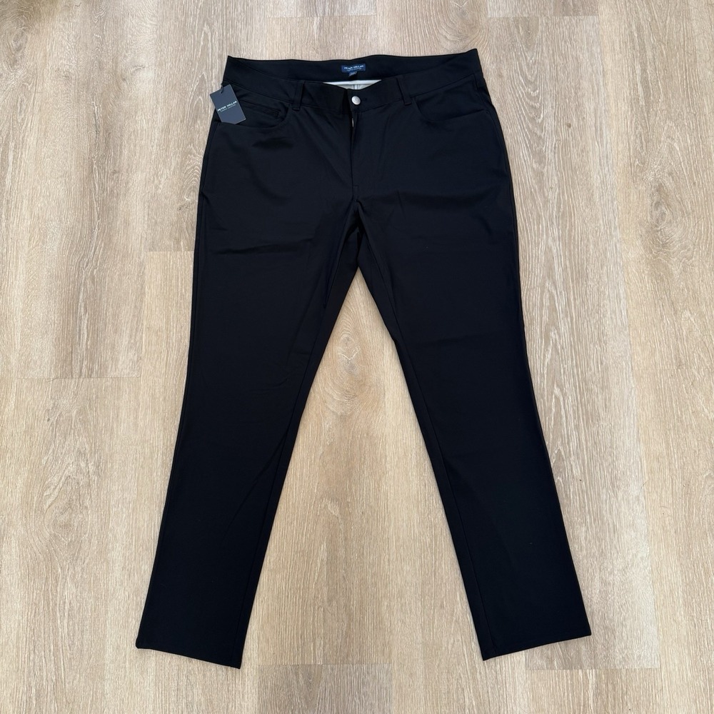 Peter‎ Millar Crown Crafted Bingham Performance 5 Pocket Pants Black Size 40x32